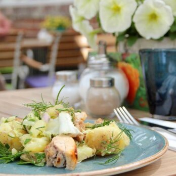 Das Café in der Gartenakademie in Berlin-Dahlem Das Café in der Gartenakademie in Berlin-Dahlem