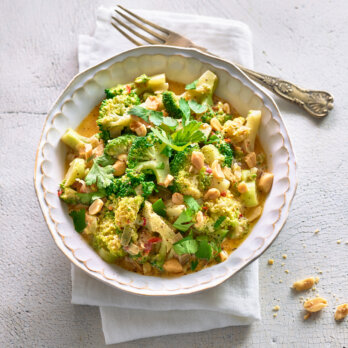 Erdnuss Brokkoli mit Chili Erdnuss Brokkoli mit Chili