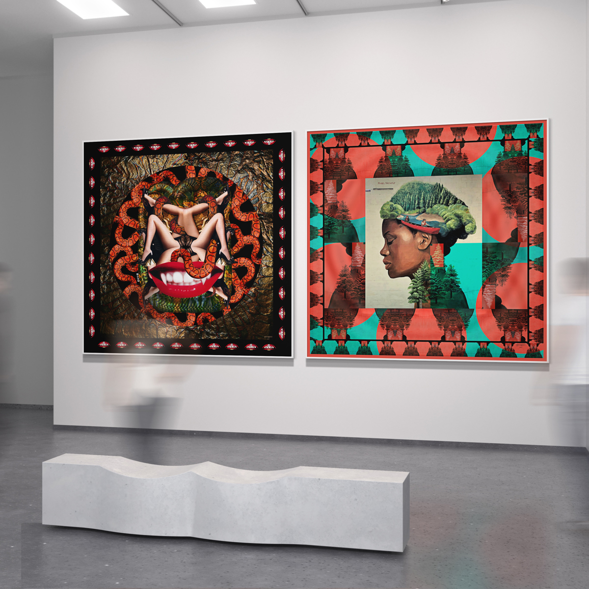 Mocomoco Streetart Seidentücher-7