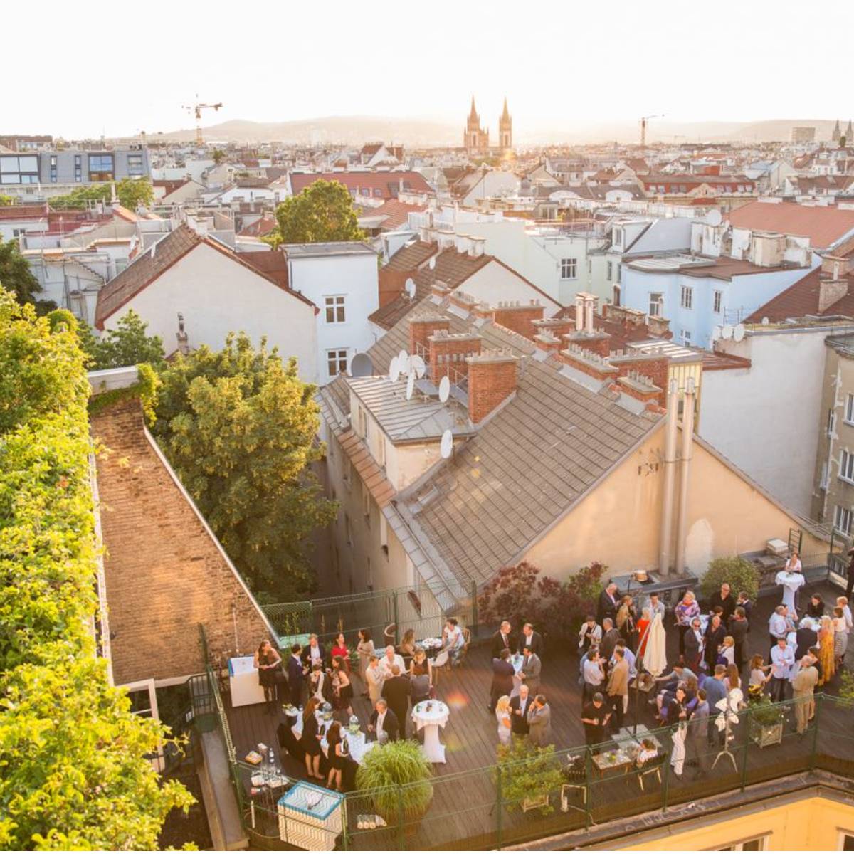 Terrasse Ausblick - Hotel Altstadt Vienna