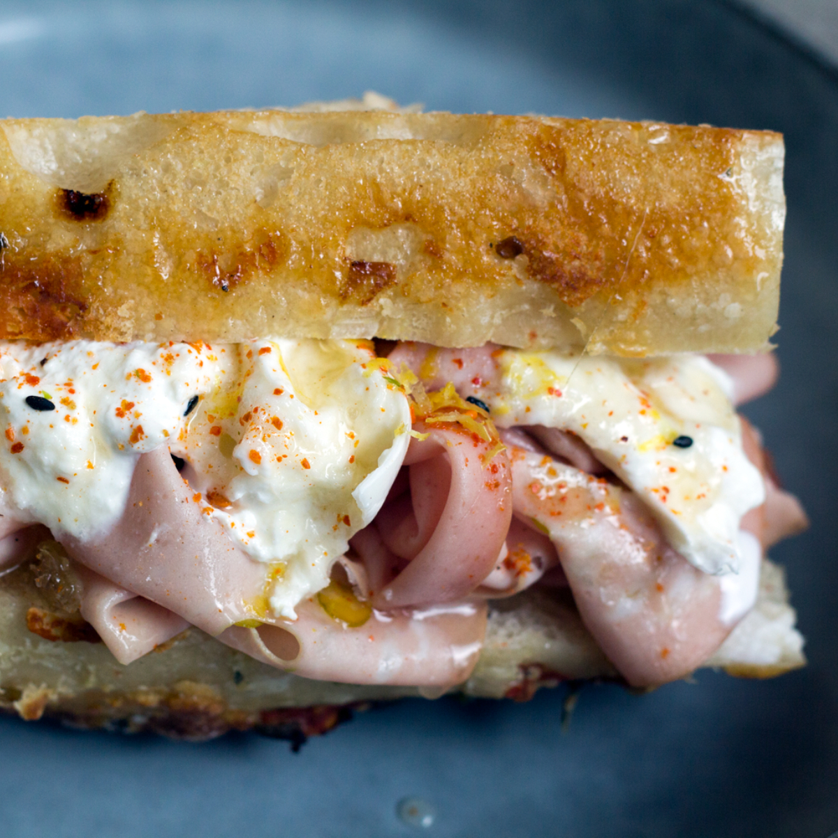 Tinman Berlin Mortadella Burrata Sandwich