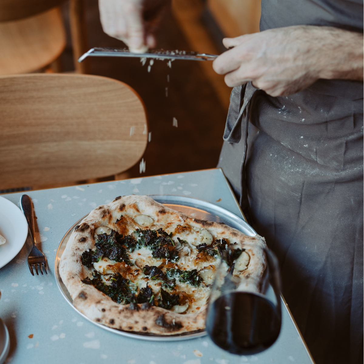 Estelle Dining Prenzlauer Berg Pizza Parmesan