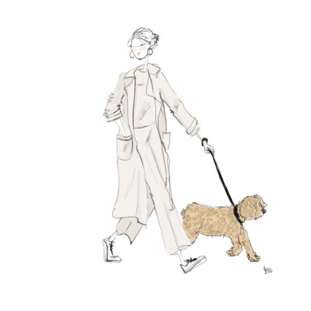 Liapure Atelier Skizze Trenchcoat