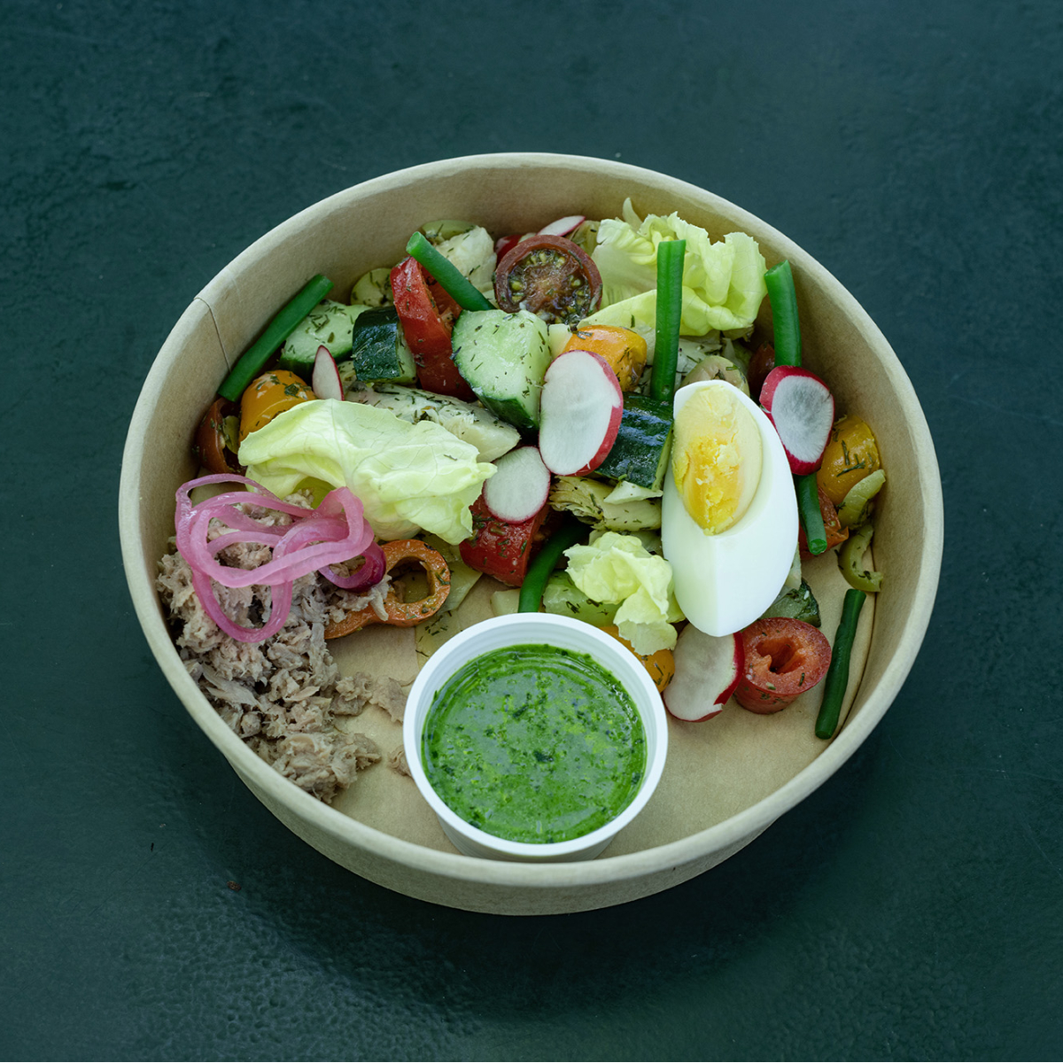 Biergarten Sonne Dolder Zuerich Salatbowl