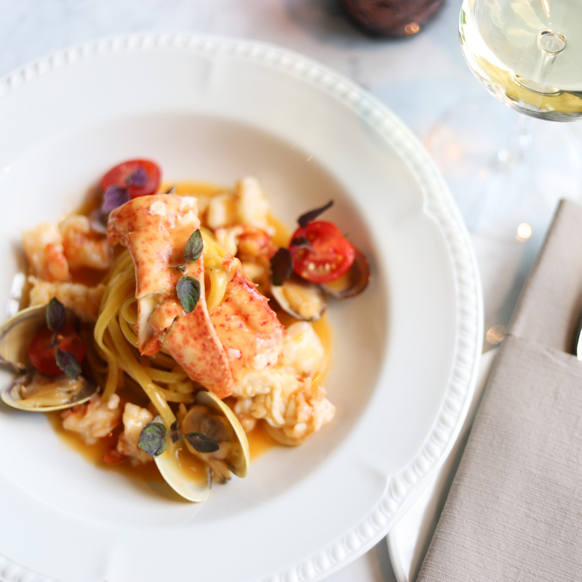 Lobster Pasta The Rose