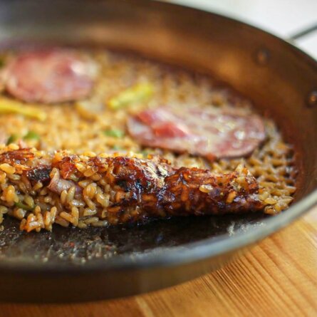 Restaurant CruiX Barcelona Paella Kruste