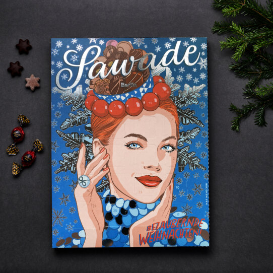 Sawade Adventskalender mit Braille-Schrift