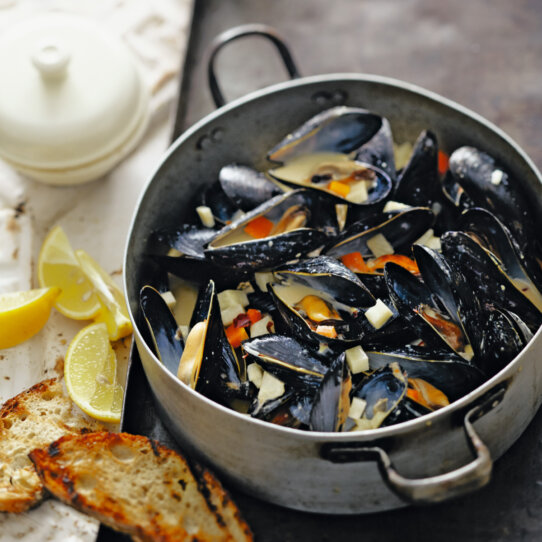 Muscheln_in Knoblauchsauce_schnell einfach italienisch