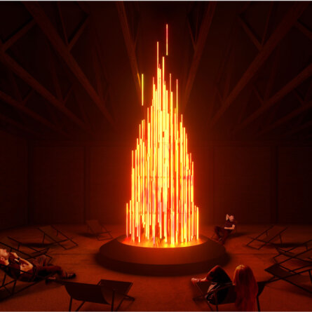 Dark Matter Winterlights I Bonfire