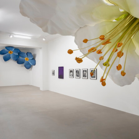 Petrit Halilaj & Alvaro Urbano with Annette Frick, Die Blüten von Berlin, Installation view at ChertLüdde, 2022, Photo by Andrea Rossetti (2)