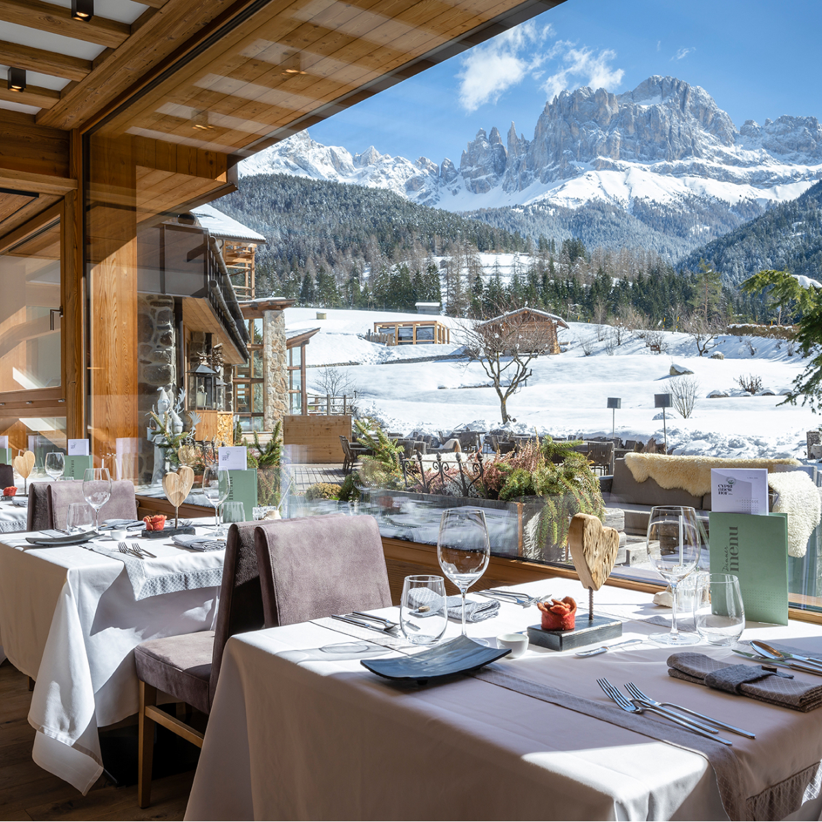 Speisesaal_Rosengarten Cyprianerhof Dolomit Resort, Guenter Standl