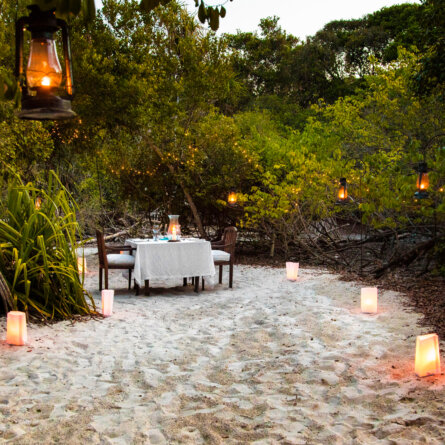 Private Dinner I andBeyond Mnemba Island