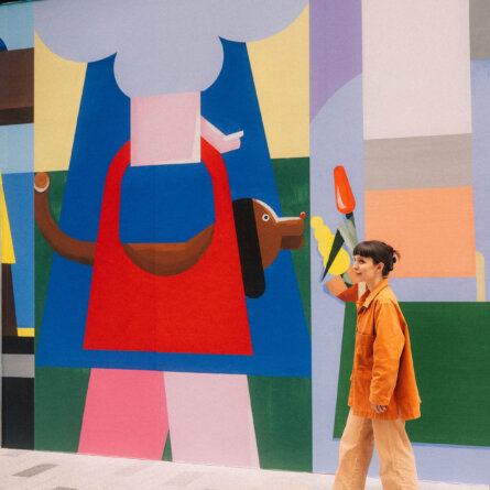 Künstlerin Jill Senft am Potsdamer Platz-26