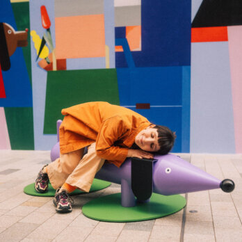 Künstlerin Jill Senft am Potsdamer Platz-27 Künstlerin Jill Senft am Potsdamer Platz-27