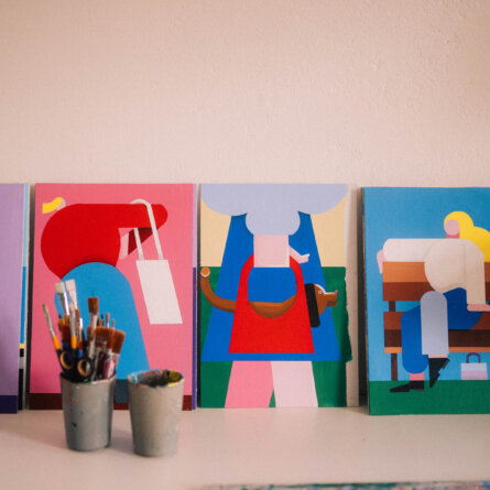 Künstlerin Jill Senft am Potsdamer Platz-32