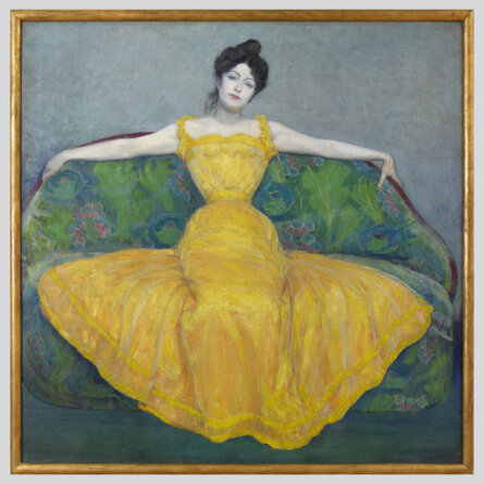 Alte Nationalgalerie I Kurzweil I Dame in Gelb