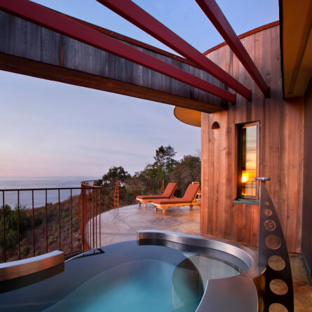 Upper Pacific Suite Private Deck © Post Ranch Inn Photography by Kodiak Greenwood