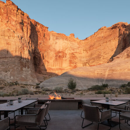 Amangiri, USA – Camp Sarika Restaurant Outside Patio