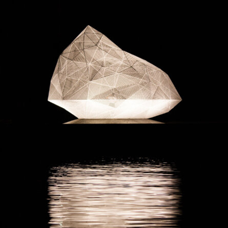 Sou Fujimoto's modern art installation Pavilion on the Japanese island of Naoshima