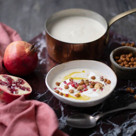 Geröstete Blumenkohlsuppe