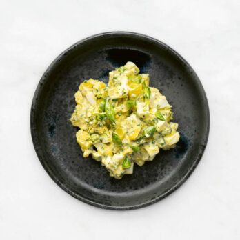 Kartoffelsalat mit Eiern und Bärlauch © Juri Gottschall