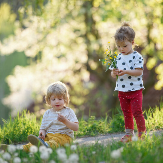 Berlin mit Kind im Frühling