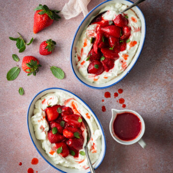 Gebackene Erdbeeren Gebackene Erdbeeren