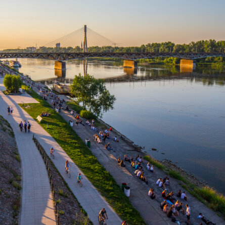 Weichsel Ufer Warschau-2