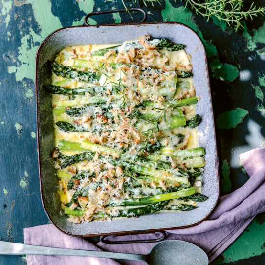 Spargelgratin