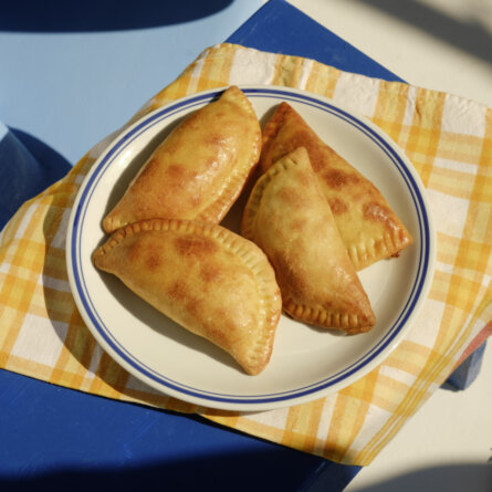 Teigtaschen Käse Minz ©Manos Chatzikonstantis