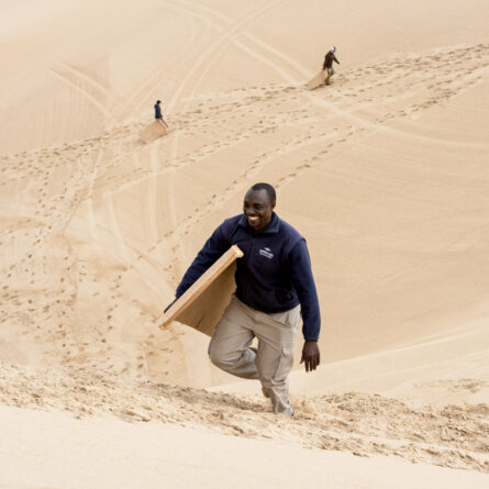 Namibia_Shipwreck Lodge_Sand Boarding 1