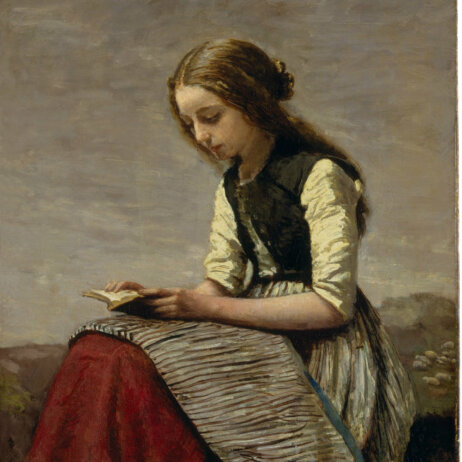 Reinhart-am-Roemerholz-Zuerich-Lesendes.Maedchen