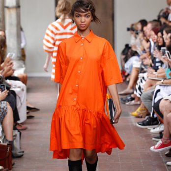 Eclectic Fashion Shop Zürich oranges Kleid