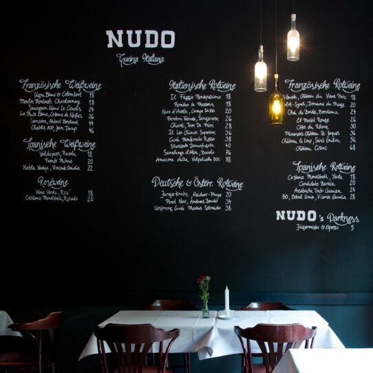 Nudo italienisches Restaurant Kreuzberg Lausitzer Platz Speisekarte