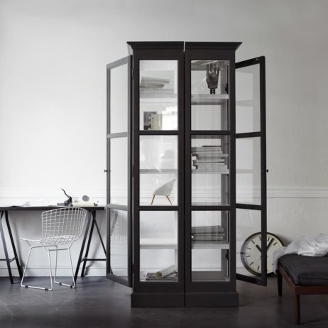 Lindebjerg Design Glas Vitinen Schränke schwarz