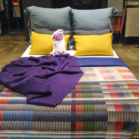 Nickels Bettwäsche Laken Inletts Berlin gemusterte Tagesdecke