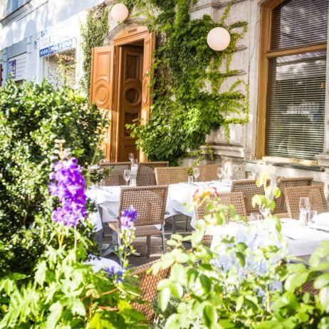 Skopik und Lohn Restaurant Wien Außenbereich