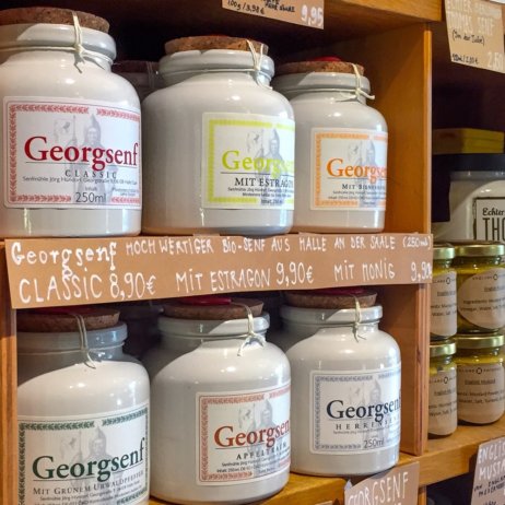 Goldhahn und Sampson Feinkost Kochbücher Berlin Senf