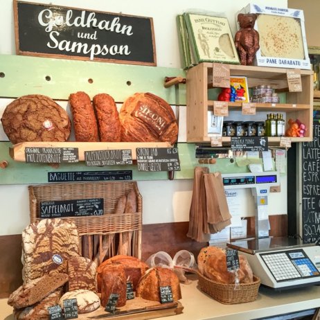 Goldhahn und Sampson Feinkost Kochbücher Berlin Brot