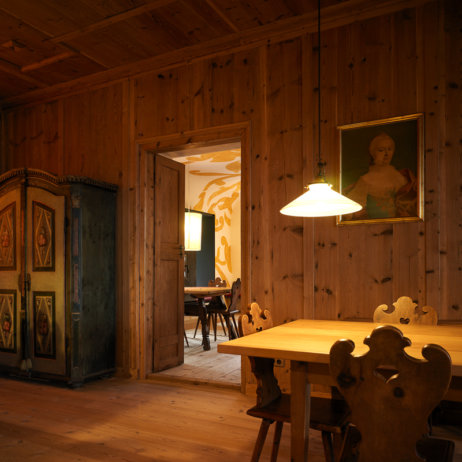 Bad Dreikirchen Gasthof Südtirol Barbian Hütte