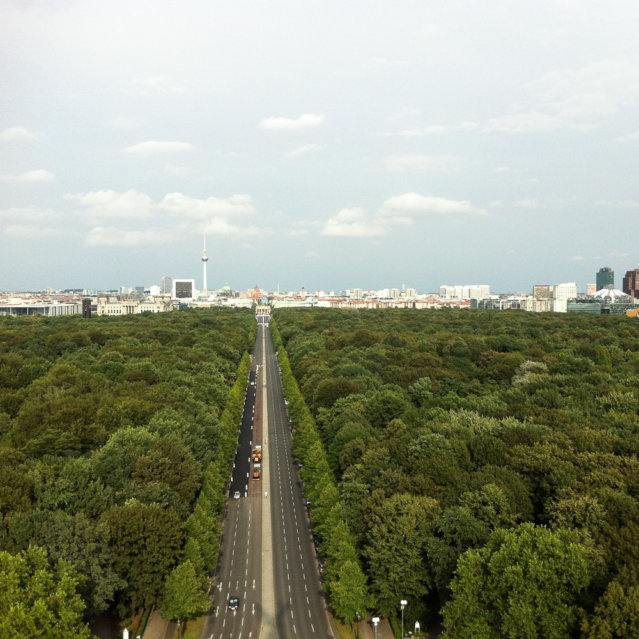 Tiergarten Berlin Mitte Blick von Siegessäule