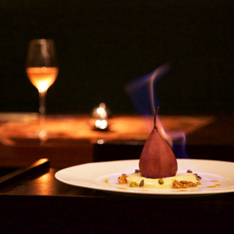 Anna Sgroi italienisches Restaurant Hamburg flambierte Birne