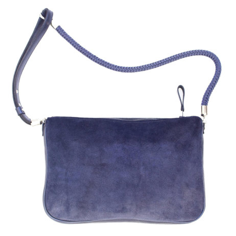 Tankai Taschen und Tücher Wien Blaue Ledertasche