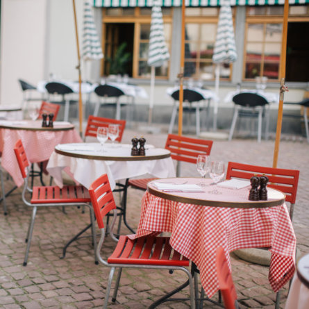 Lumiere französisches Restaurant Zürich Außensitzplatz