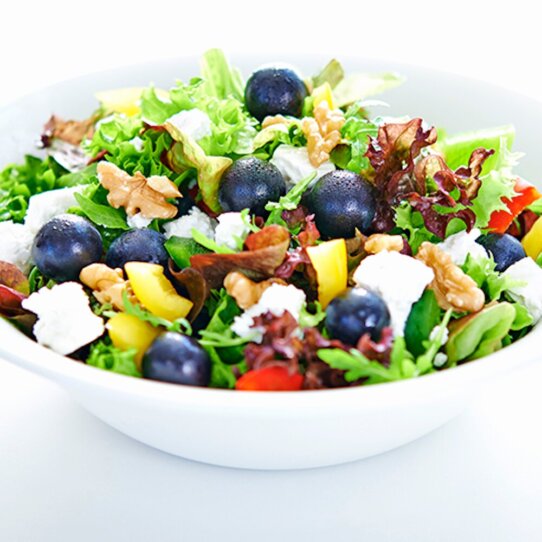 Dean&David - Salat mit Weintrauben und Ziegenkäse