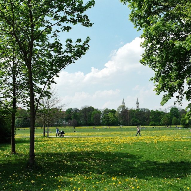 Englischer Garten München im Sommer