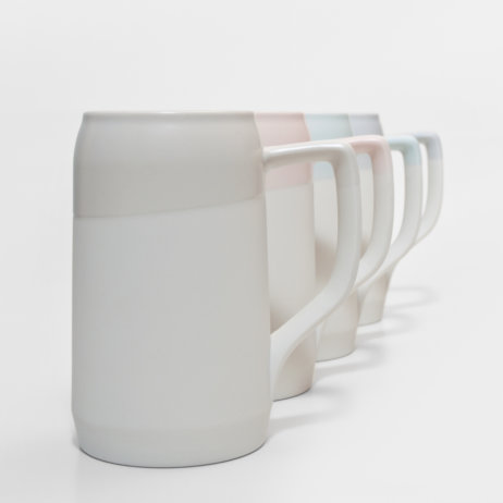 Bierkrugserie Seidla von Resanima_Porzellan Pastelltöne