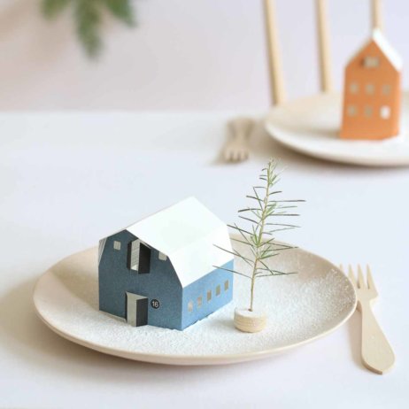 Papierhäuschen Advent von La Mesa-4