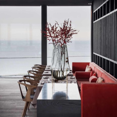 Restaurant Silo mit Aussicht auf Oeresund in Kopenhagen_