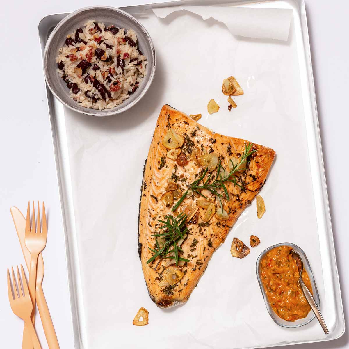 Ofenlachs – mit kreolischer Sauce Ofenlachs – mit kreolischer Sauce